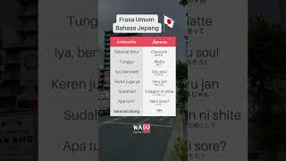 Frasa Umum Bahasa Jepang