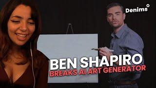 Ben Shapiro Breaks AI Art Generator | Denims Reacts to Ben Shapiro