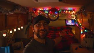 Cozy Christmas (ALONE) Living In My Truck Camper