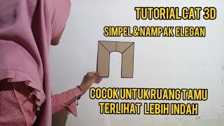 CAT TEMBOK 3D || EASY 3D WALL PAINT TUTORIAL || TUTORIAL CAT DINDING 3D