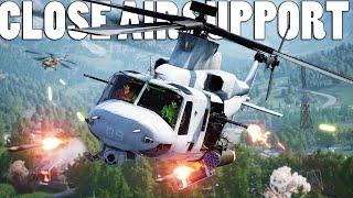 MY FIRST COMBAT FLIGHT WITH HUEY GUNSHIP - Squad CAS Helicopter Gameplay