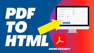 How to Convert PDF to HTML in Adobe Acrobat