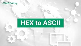 HEX to ASCII