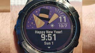 Garmin Fenix 7 Solar - Happy New Year Morning Report