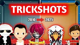 TRICKSHOTS - 2010 To 2024 Trickshots in 8Ball Pool - Taimoor XD