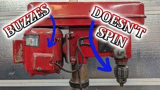 TEF #172 | 32 Year Old DF16 Daytona Drill Press Won't Spin Up On Its Own