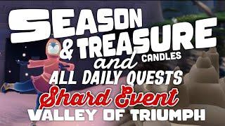 DOUBLE LIGHTS Season & Treasure Candles and Daily Quests | Valley of Triumph | SkyCotl | NoobMode