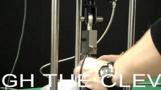 Tension Load Cell Force Calibration Using a Morehouse Universal Calibrating Machine