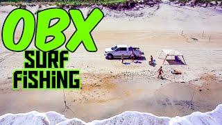 SURF FISHING For WHATEVER BITES At OUTER BANKS, NC || OBX Surf Fishing