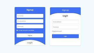 Responsive Login & Registration Form in HTML CSS & JavaScript