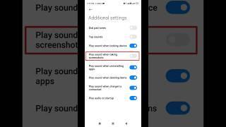 How to enable play sound when taking screenshots #shorts