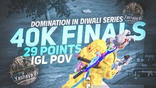 29 Points Domination in 40K Finals  - iPhone 13 - IGL POV - BGMI COMPETETIVE  - DIWALI SERIES