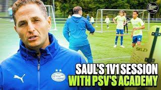 Saul’s 1v1 session with PSV Eindhoven’s Academy
