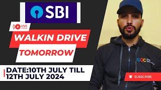 SBI Mega Walkin Drive Tomorrow 2024