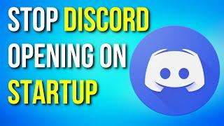 How to stop Discord from opening on startup windows 11/10