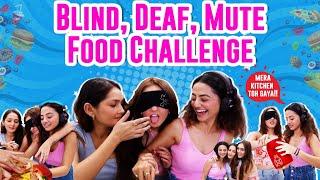Cooking with a twist ft.  @SharmaSisters  | Blind Deaf Mute | challenge I Helly Shah