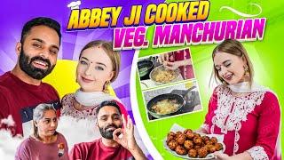 COOKING VEG MANCHURIAN WITH MY BRITISH WIFE! Easy Dry Cabbage Manchurian Recipe *YUMMY*