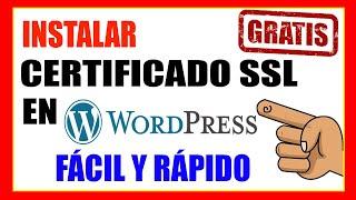  Cómo Instalar un Certificado SSL y Activar HTTPS en Wordpress GRATIS [ Candado Verde]