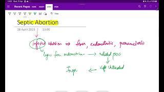 Septic Abortion | Abortion | OG | Obstetrics | Easy notes | MeDTecH29