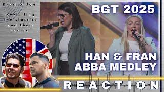 GEN X FIRST TIME HEARING | BGT 2025 Auditions | Han & Fran | ABBA Medley | REACTION