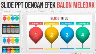 Cara Membuat Slide PPT Menarik dengan Efek Animasi Balon Meledak