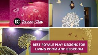 Best royale play designs for living room and bedroom, Asian paints royale play designs