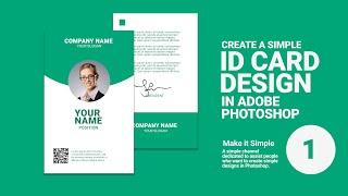 Easy Photoshop Tutorial: Company ID CARD design