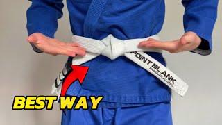 How to Tie a BJJ Belt (Eyesight Angle)