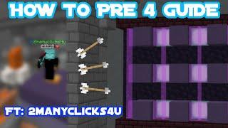 How to pre 4 w/ clicks | Hypixel Skyblock Guide