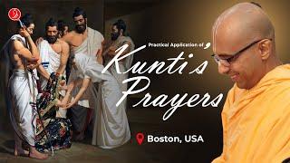 Practical Application of Queen Kunti's Prayers | Boston, USA | Vraja Bihari das