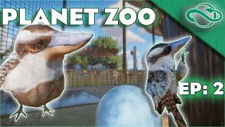 Kookaburra Habitat with Real Zookeeper Builds!  | Planet Zoo Ep. 2