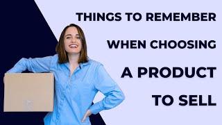 Logistics for Ecommerce FREE Course - Things to Remember when Choosing a Products to Sell (Ep. 2)