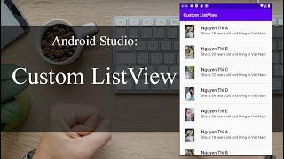 Custom Listview with image and text - android tutorial studio