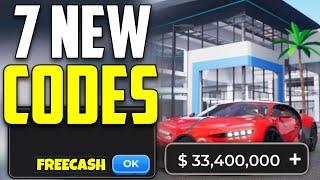 *NEW* ALL WORKING CODES FOR DEALERSHIP TYCOON CARS IN 2024! ROBLOX DEALERSHIP TYCOON CODES