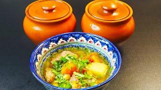 СУПЕР ШУРПА в горшочке В ДУХОВКЕ! Куза Шурва!Soup in a pot