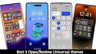 5 BEST OPPO & Realme themes - CHANGE EVERYTHING!  "Settings, UI, Charging, Notification " may 2023