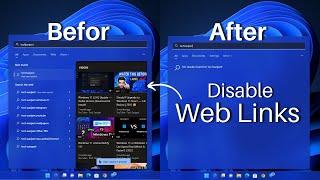 How to Disable Web Links in Search Windows 11 | Disable Bing Search in Windows 10 Start Menu!