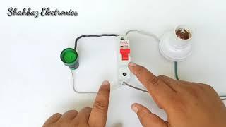 MCB Tripping Indicator wiring connection in hindi/urdu