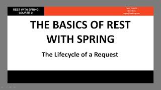 The Lifecycle of a Request in a Spring REST API (RWS - Module 2 - Lesson 6)