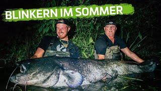 SPINNFISCHEN auf WELS in DEUTSCHLAND | Unterwegs mit Blinker-Jörg