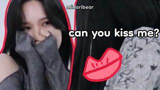 mina wants a kiss from these members for her birthday