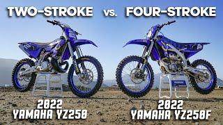 2022 Two-Stroke vs. Four-Stroke: Yamaha YZ250 vs. Yamaha YZ250F