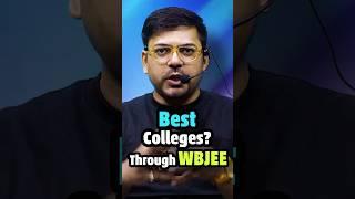 Best Colleges through WBJEE  #shorts #jee #jee2024 #wbjee2024 #wbjee2024 #jeemains #iit