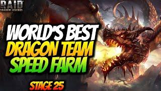 THE BEST DRAGON TEAM IN THE WORLD!? SPEED FARM THE DRAGON'S LAIR DUNGEON GUIDE RAID SHADOW LEGENDS