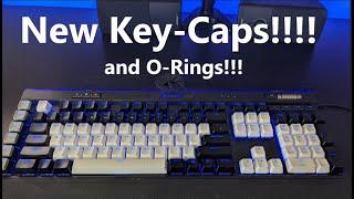 New Keycaps for Corsair K95 RGB Platinum (and O-Rings!) Corsair Gaming Pbt Double-Shot Keycaps