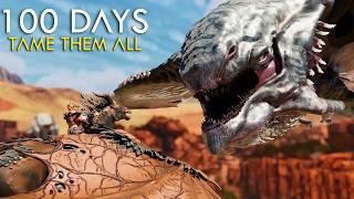 I Spent 100 Days Taming Them All In Ark Extinction [Ark Survival Ascended]