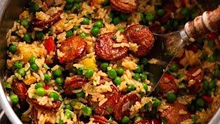 One Pot Smoked Sausage and Rice