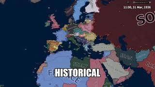 Hoi4 Time-lapse But its Non-Historical vs Historical *no DLC*