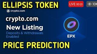 Ellipsis token listed on crypto.com. deposit and withdrawal ellipsis coin. ellipsis token price