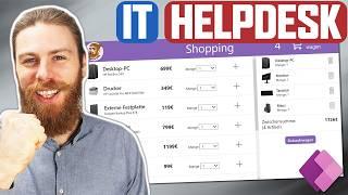 IT Helpdesk mit Einkaufswagen (+ kostenloser Download) | Power Apps